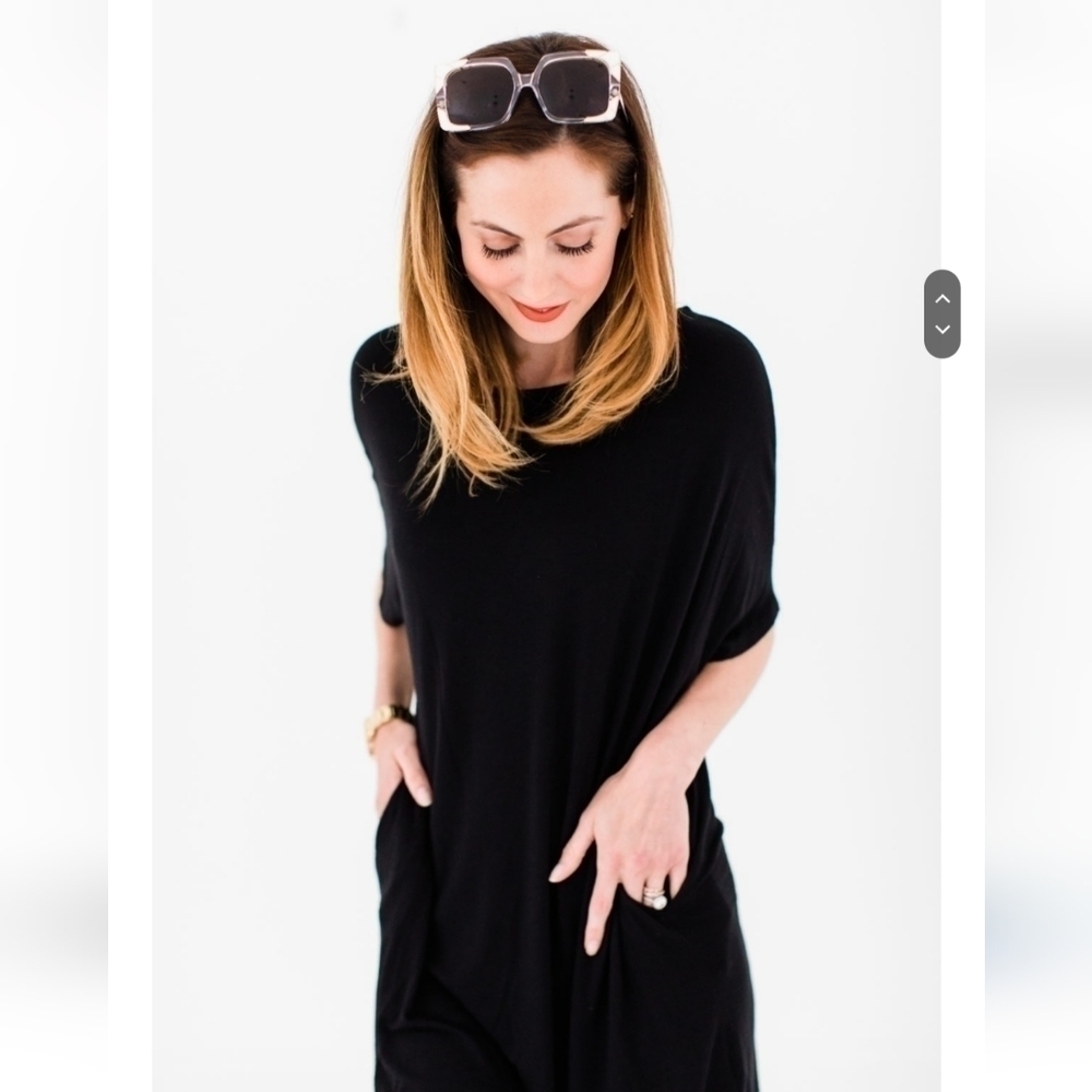 BURU Mama Mini Dress Black Medium Large